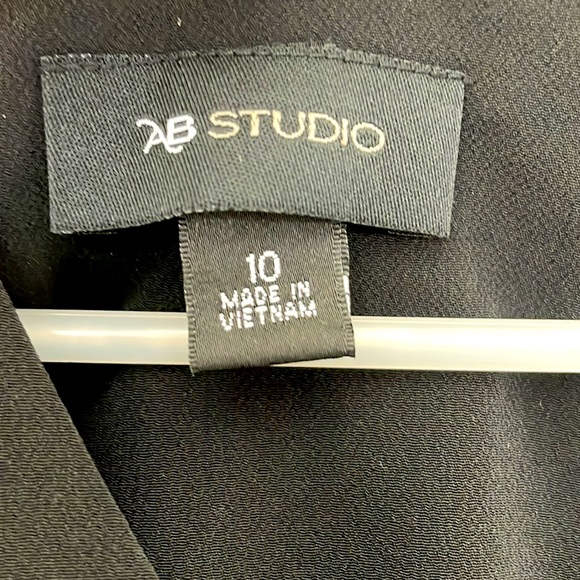 Black Sleeveless Fringe Summer Dress Size 10 EUC - Picture 5 of 7